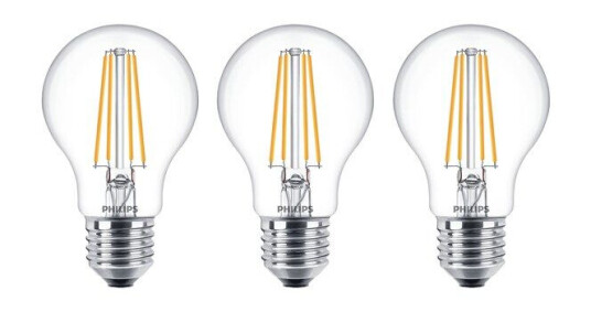 Philips LED-lyspære LED classic 60W A60 E27 WW CL ND 3PF/6 E27 Philips LED-lyspære LED classic 60W A60 E27 WW CL ND 3PF/6 E27