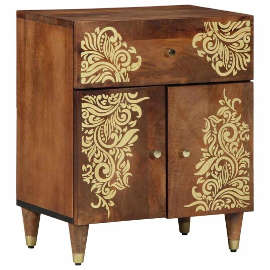 Nattbord 50x33x60 cm Massivt Mangotre