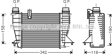 Intercooler PRASCO RTA4553 Intercooler PRASCO RTA4553