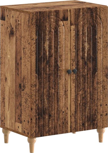 vidaXL Sko Skap ALKMAAR 59,5 x 39,5 x 90 cm Konstruert tre Gammelt tre