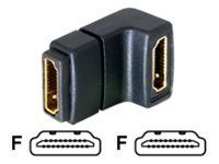 Delock Høyrevinklet HDMI-adapter 19-pinners HDMI hunn til HDMI hunn for Videotilbehør Delock Høyrevinklet HDMI-adapter 19-pinners HDMI hunn til HDMI hunn for Videotilbehør