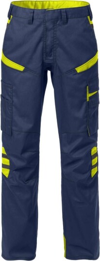 Fristads Bukser dame 2554 STFP Marineblå / Hi Vis Gul 34