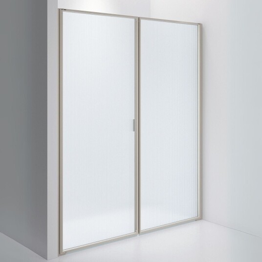 INR Iconic Nordic Rooms Dusjvegg Edge 3 Måltilpasset / Stone Sway Glass