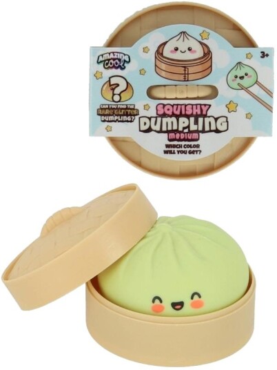 Squishy Dumplings 10cm Sensorisk Klemmeleke I Boks