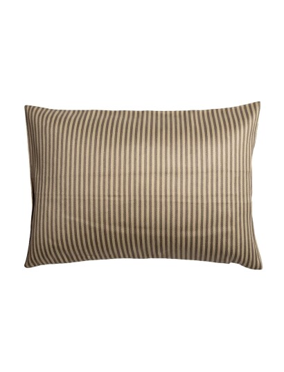 LINUM Calcio Cushion Cover Beige LINUM MOLE BROWN 35X50CM