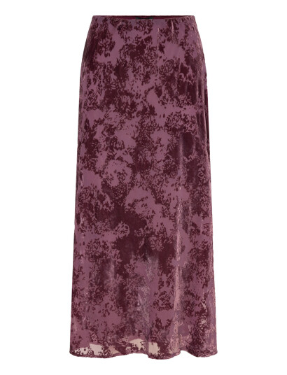 Mango Long Jacquard Skirt - Purple - XXS/XS
