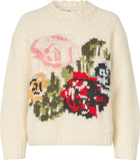 STINE GOYA 2497 Handknit Handknit Sweater Cream XS