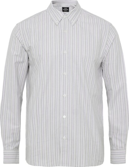 Mads Nørgaard Oxford Sune Stripe Shirt Bd   OVERLAND TRACK/TARMAC   L