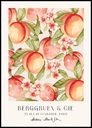 Peaches Plakat Plakat / 50x70cm Peaches Plakat Plakat / 50x70cm