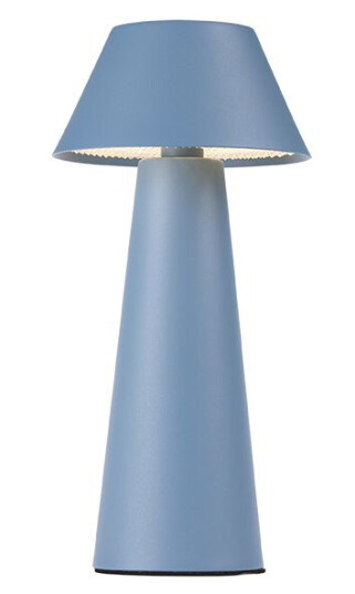 MAX Oppladbar Bordlampe – LED – IP44 – Blå – 2700K