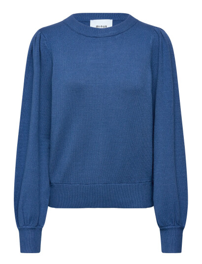Minus Msjudy Round Neck Pullover - Blue - L