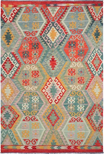 Orientalsk Teppe   Vegi Kelim Hand Woven   171 x 253 cm Størrelse: 171 x 253 cm