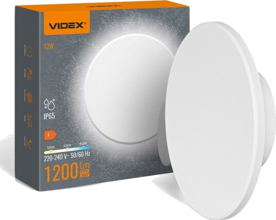 Videx DOME vegglampe 12W CCT IP65 hvit Kulør : Nøytral Videx DOME vegglampe 12W CCT IP65 hvit Kulør : Nøytral