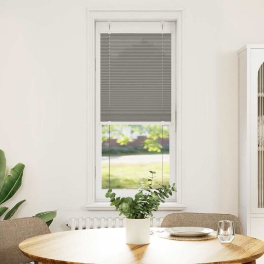 plisségardin antrasitt 45x100 cm Stoff Bredde 44,4 Polyester