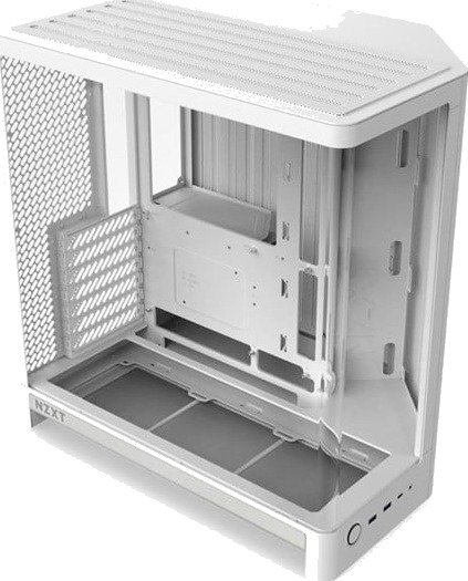NZXT H6 (2026) All White Kabinett Miditower Hvit CC-H62FW-01