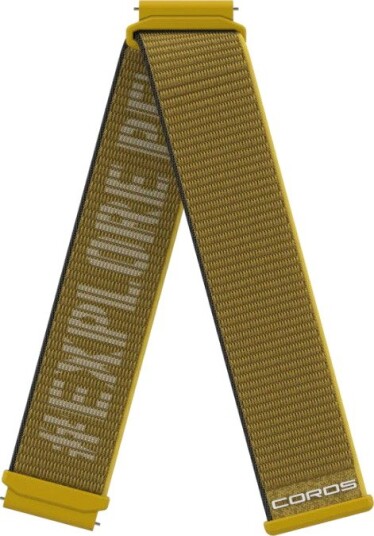 Coros Apex 2 PRO 22mm nylon-reim yellow