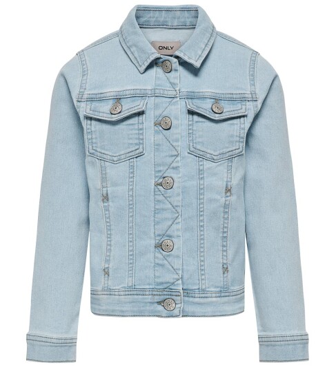 Kids ONLY Light Blue Denim Sara Denim Jakke Noos 128