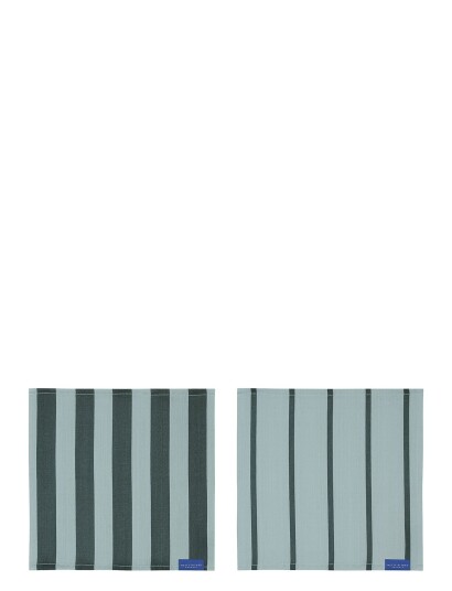 Mette Ditmer Stripes Dish Cloth, 2-Pack - Green - W33X L33CM