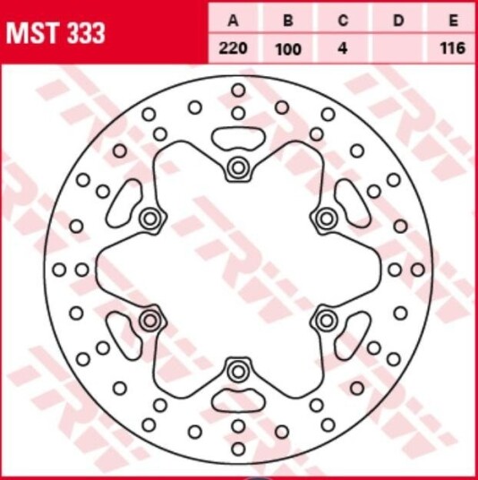 Bremseskive TRW MST333
