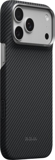 Pitaka Edge Case iPhone 18/17 Pro Max MagSafe Kompatibel Sort/Grey Twill