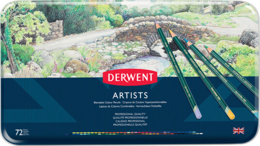 Derwent Artists Fargeblyanter 72-sett