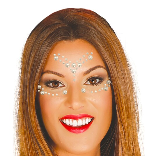 Fiestas Guirca Face Jewels Silver Drop