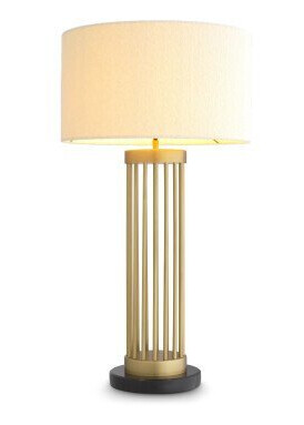 Condo bordslampa antik mässing vit Condo bordslampa antik mässing vit
