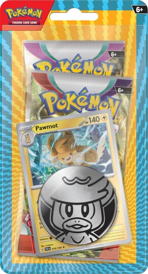 Pawmot Blister Pack med 2 Booster Pakker Pokemon TCG Kortspill fra Outland