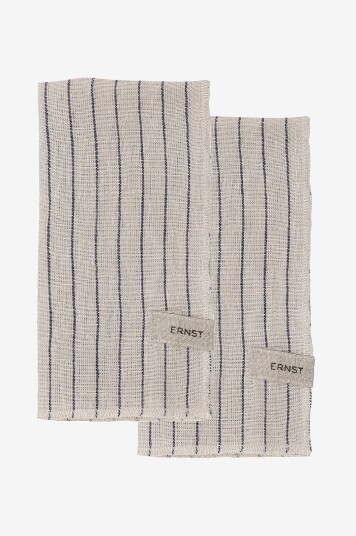 ERNST   Stripete servietter 2 pk   Beige