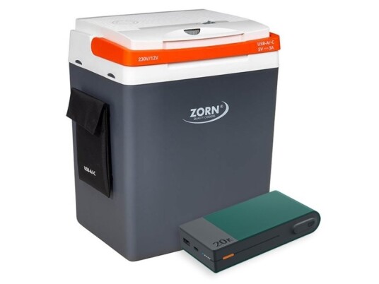 Zorn 30L Elektrisk Køleboks 12/230V Inkl. Powerbank