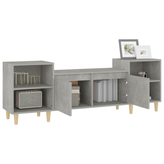vidaXL TV-benk betonggrå 160x35x55 cm konstruert tre vidaXL TV-benk betonggrå 160x35x55 cm konstruert tre