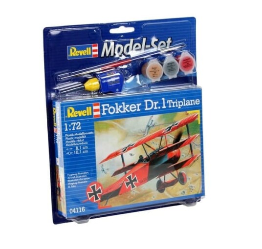 Revell Fokker Dr.1 Triplane 1:72 Modellbyggingsett Revell Fokker Dr.1 Triplane 1:72 Modellbyggingsett