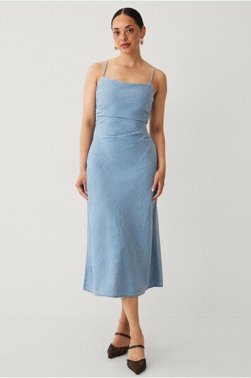 Mango Denimkjole Blanes Blå Mango Denimkjole Blanes Blå