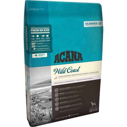 Acana Classic Hundemat Wild Coast 2 kg - Tørrfôr med Omega-3 og Omega-6 Acana Classic Hundemat Wild Coast 2 kg - Tørrfôr med Omega-3 og Omega-6