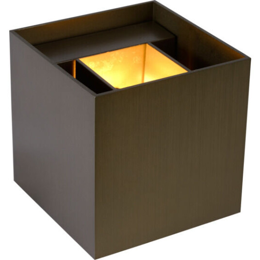 Lucide Xio Vegglampe firkantet G9 Brun - 91826 Lucide Xio Vegglampe firkantet G9 Brun - 91826