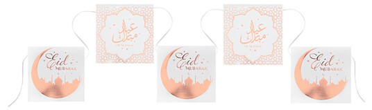 Santex Girlander Eid Mubarak Roségull