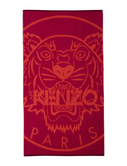 Kenzo Newtiger Beach Towel Red Kenzo Home BERRY 90X160CM