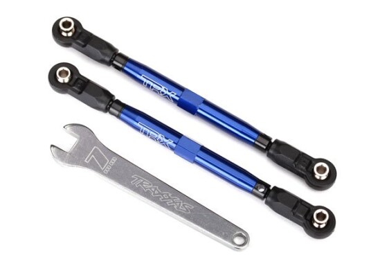 Traxxas 8547X Toe Links Front Complete Alu Blue with Wrench 2 Traxxas 8547X Toe Links Front Complete Alu Blue with Wrench 2