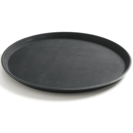 Serveringsbrett Rundt Svart Sklisikker 360x20 Mm Pp Serveringsbrett Rundt Svart Sklisikker 360x20 Mm Pp