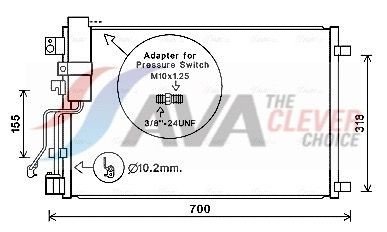 Kondensator AVA Clever Choice DNA5283D Kondensator AVA Clever Choice DNA5283D