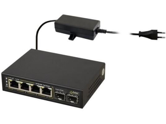 Šakotuvas Switch Poe 4+2Sfp Pulsar Sfg64 Šakotuvas Switch Poe 4+2Sfp Pulsar Sfg64