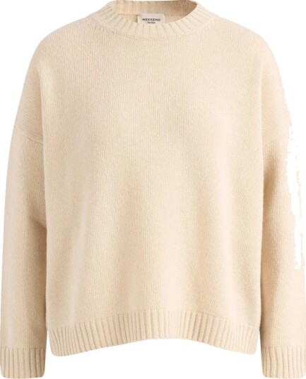 Weekend Max Mara Dame Strikkevarer Beige M,
