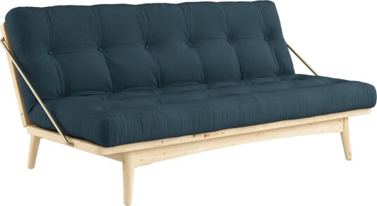 Karup Design Folk Sofa Klarlakkert Furu/ 757 Petrol Blå