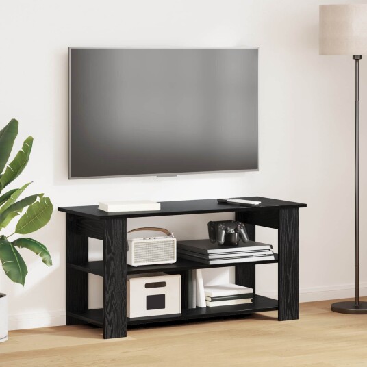 TV stativ Svart Eik 100 x 40 x 50 cm TV stativ Svart Eik 100 x 40 x 50 cm