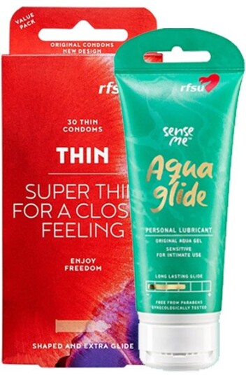 RFSU Thin 30 st + Aqua Glide 100ml