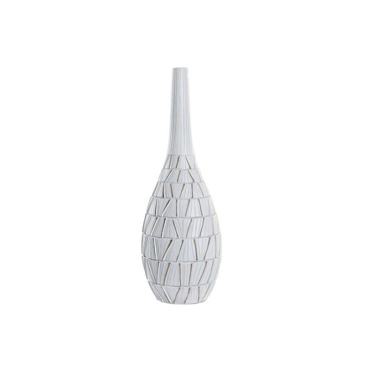 Dkd Home Decor Vase Dkd Home Decor Hvit Harpiks Moderne (18 X 18 X 50 Cm)