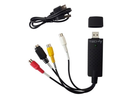 Techly I-Usb-Video-700Ty, Sort, Windows 10, Windows 2000, Windows 7, Windows 8, Windows Vista, Windows Xp, 720 X 576 Piksler, 720 X 480,720 X 576 Piksler, Ntsc, Pal, Composite + S-Video Techly I-Usb-Video-700Ty, Sort, Windows 10, Windows 2000, Windows 7, Windows 8, Windows Vista, Windows Xp, 720 X 576 Piksler, 720 X 480,720 X 576 Piksler, Ntsc, Pal, Composite + S-Video