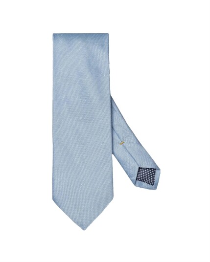Eton Silk/Linen Tie Light Blue Eton Silk/Linen Tie Light Blue