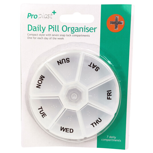 Pilleboks 7 dager Proplast+ Weekly Pill Organizer