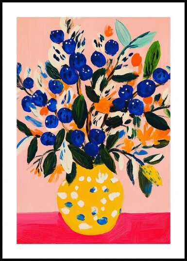 Blooming Joy Plakat Plakat / 21x30cm